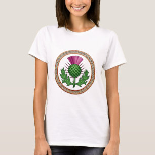 T-shirt Symbole de chardon écossais Badge