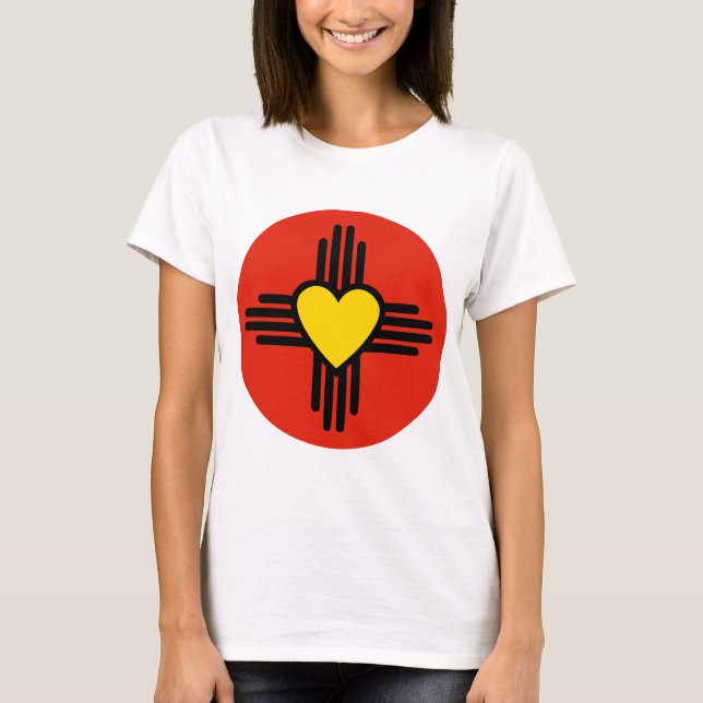 T-shirt Symbole de coeur de Zia (Devant)