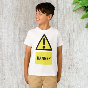 T-shirt Symbole de danger jaune