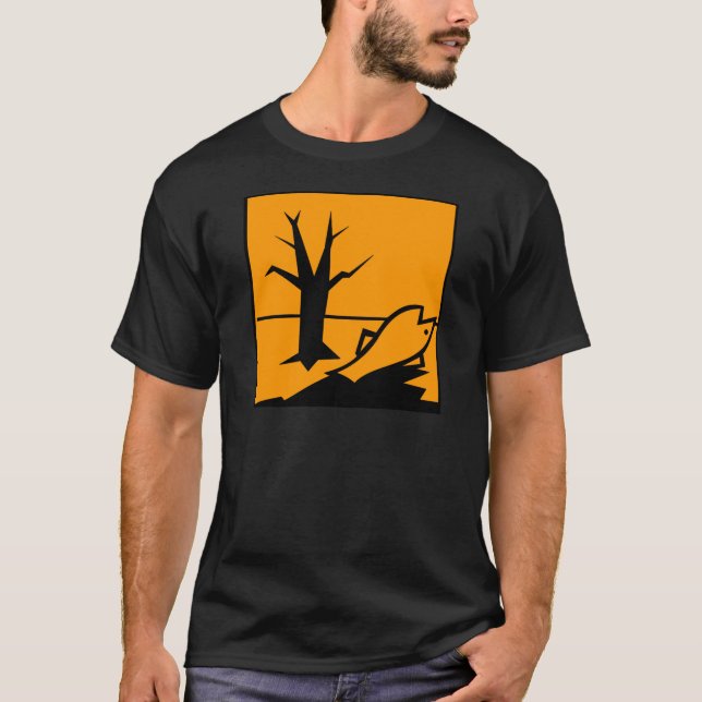 T-shirt Symbole de danger pour l'environnement (Devant)