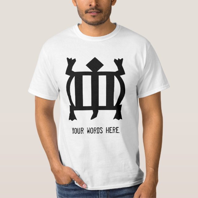 T-shirt Symbole de Denkyem | pour l'adaptabilité et (Devant)