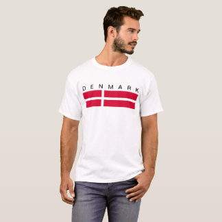 T-shirt Symbole de drapeau de pays du Danemark longtemps