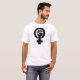 T-shirt Symbole de féministe de puissance de fille (Devant entier)