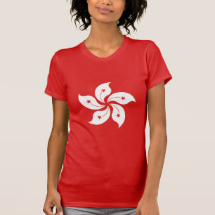 T-shirt Symbole de Hong Kong White Orchid
