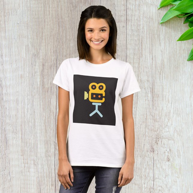 T-shirt Symbole de la caméra vidéo (Créateur téléchargé)