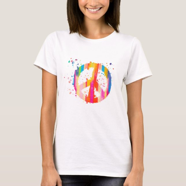 T-shirt SYMBOLE DE LA cravate-JOUR DE LA PAIX HIPINE BOHÉS (Devant)