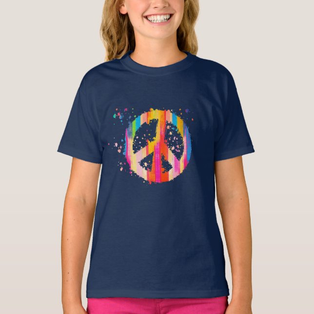 T-shirt SYMBOLE DE LA cravate-JOUR DE LA PAIX HIPINE BOHÉS (Devant)
