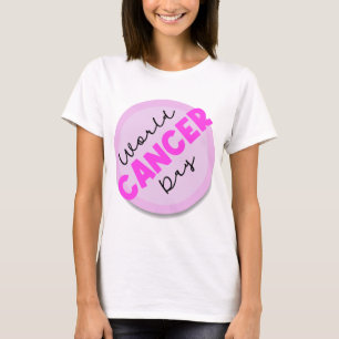 T-shirt Symbole de la Journée mondiale du cancer