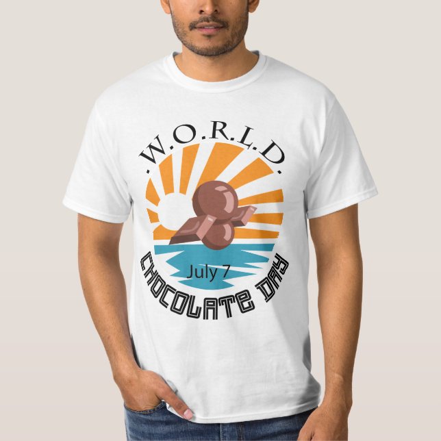 T-shirt Symbole de la Journée mondiale du chocolat (Devant)