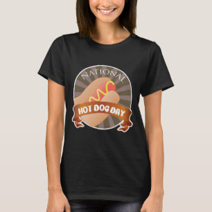 T-shirt Symbole de la journée nationale des chiens chauds