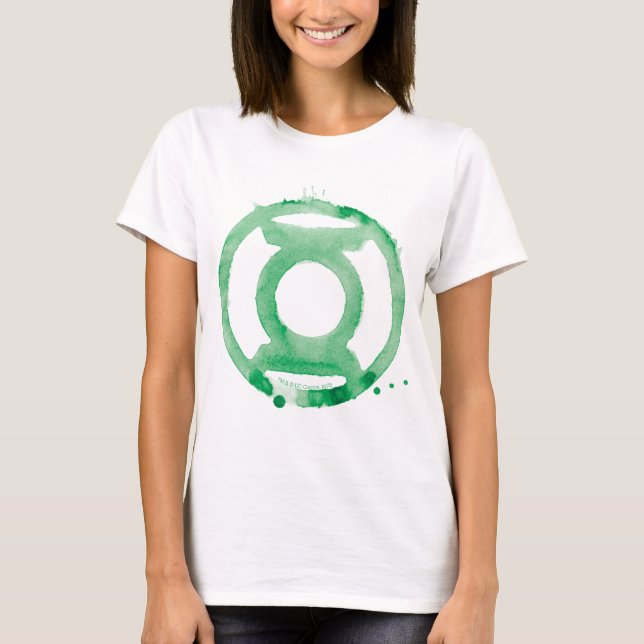 T-shirt Symbole de la lanterne de café - Vert (Devant)