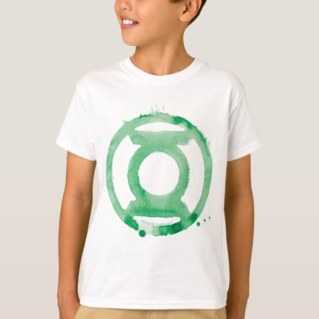 T-shirt Symbole de la lanterne de café - Vert (Devant)