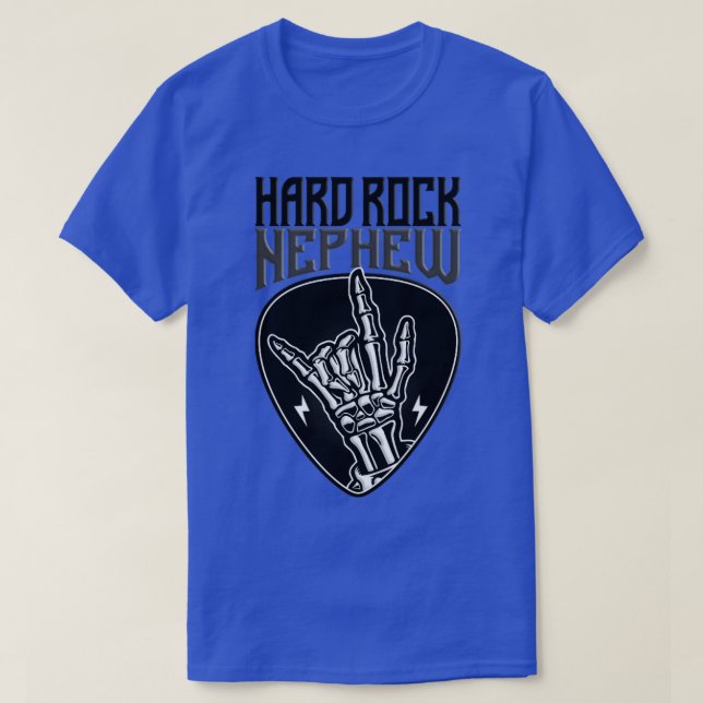 T-shirt Symbole de la main de rock Nephew1 (Design devant)
