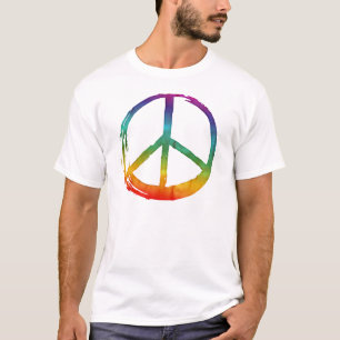T-shirt Symbole de la PAIX - 1960 Pas de Cravate hippie de