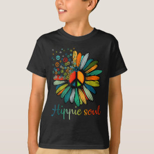 T-shirt SYMBOLE DE LA PAIX DE Daisy Hippie Soul AMATEURS D