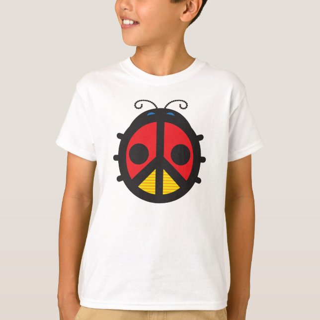 T-shirt SYMBOLE DE LA PAIX DE Ladybug (Devant)