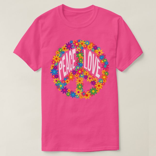 T-shirt SYMBOLE DE LA PAIX HIPINE Fleur (Design devant)