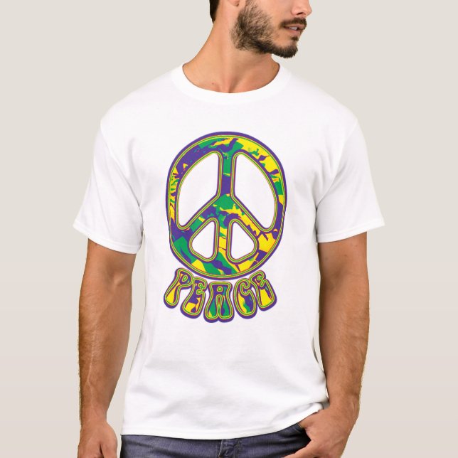 T-shirt Symbole de la paix hippie (Devant)
