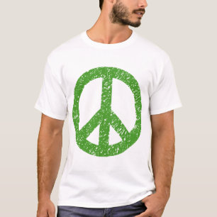 T-shirt Symbole de la Paix Scribblée - Avocado