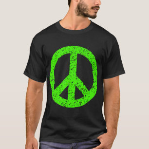 T-shirt Symbole de la Paix Scribblée - Chartreuse