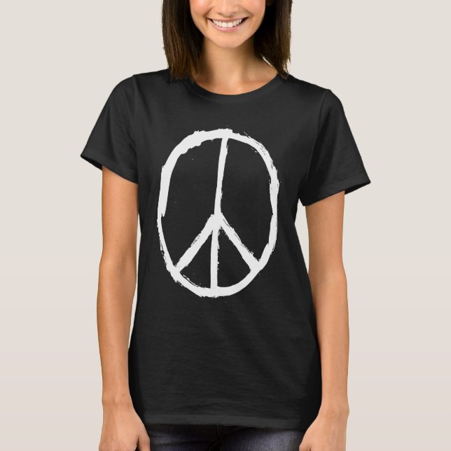 T-SHIRT SYMBOLE DE LA PAIX SYMBOLE HAUTE PAIX PAIX ET AMOU (Devant)