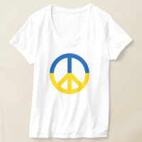 SYMBOLE DE LA PAIX Ukraine Bleu Jaune Drapeau Coul