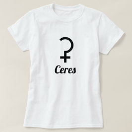T-shirt ⚳ Symbole de la planète naine Ceres