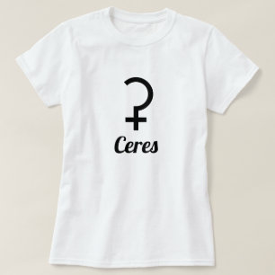 T-shirt ⚳ Symbole de la planète naine Ceres