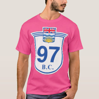 T-shirt Symbole de la route 97 de la Colombie-Britannique