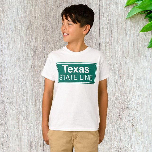 T-shirt SYMBOLE DE LA ROUTE DU Texas State Line (Créateur téléchargé)