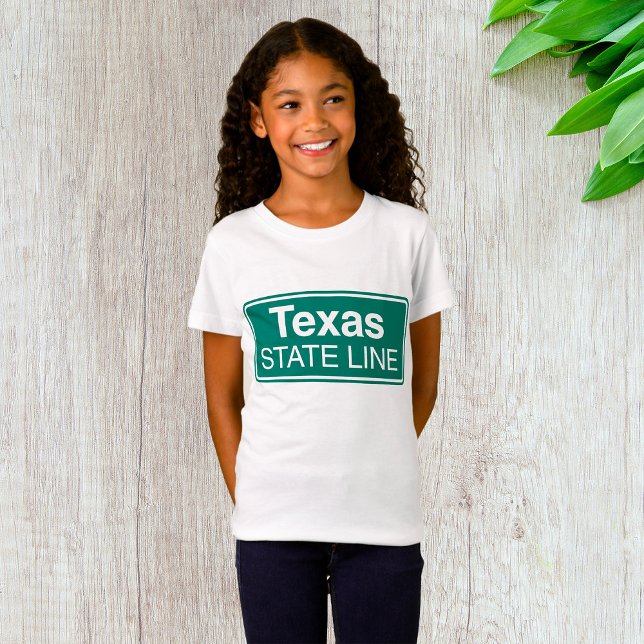 T-Shirt SYMBOLE DE LA ROUTE DU Texas State Line (Créateur téléchargé)