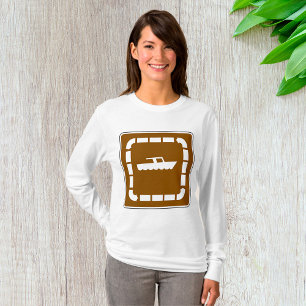T-shirt Symbole de la zone de lancement de bateau