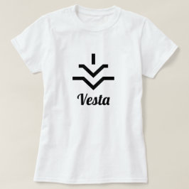 T-shirt ⚶ Symbole de l'astéroide Vesta