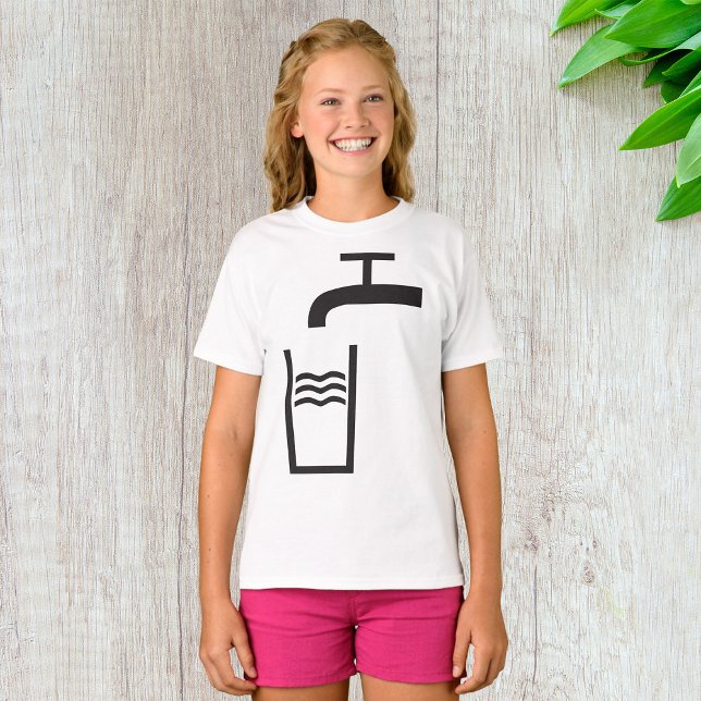 T-shirt Symbole de l'eau du robinet (Créateur téléchargé)