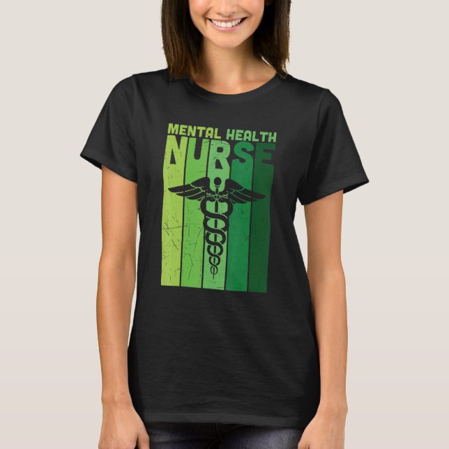 T-shirt Symbole de l'infirmière en santé mentale Psychiatr (Devant)