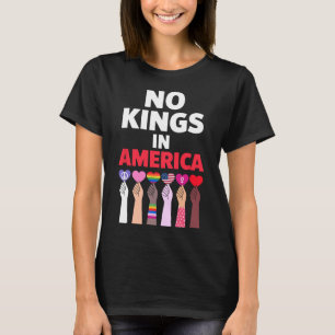 T-shirt Symbole De Manifestation No Kings In America Depui