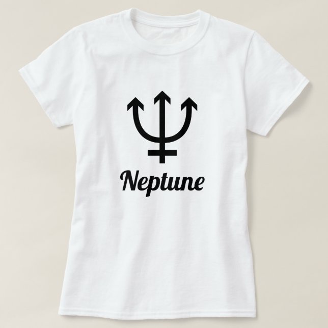 T-shirt Symbole de Neptune (Design devant)