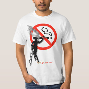 T-shirt Symbole de non-fumeurs...le peintre fume