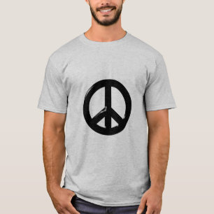 T-shirt Symbole de Paix 3D Noir