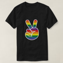 Symbole de paix de la Fierté arc-en-ciel brillant
