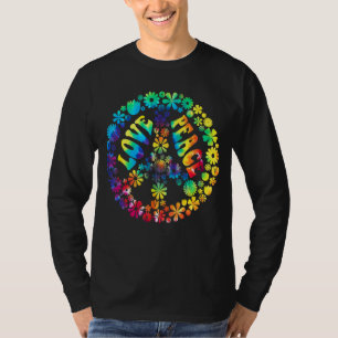 T-shirt SYMBOLE DE PAIX DE LA PAIX Graphique Tie Dye