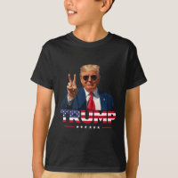 SYMBOLE DE PAIX DE Trump MAIN Drapeau américain Tr
