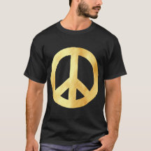 Symbole de paix en or doux
