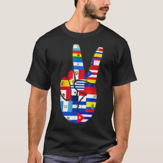 T-shirt Symbole de paix latino-américain Nation Hispanique