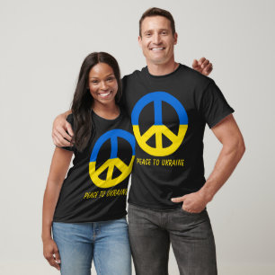 T-shirt Symbole de paix Unisex pour la paix en Ukraine