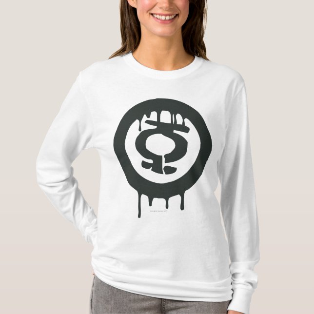 T-shirt Symbole de peinture à lanterne verte (Devant)