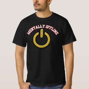 T-shirt Symbole de pouvoir mentalement hors ligne Inspiran