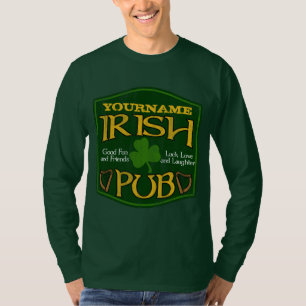 T-shirt Symbole de pub irlandais personnalisé