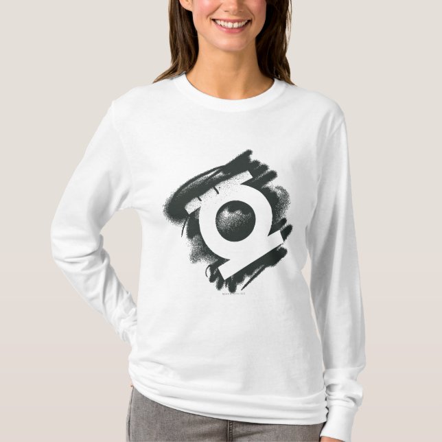 T-shirt Symbole de pulvérisation de lanterne verte (Devant)