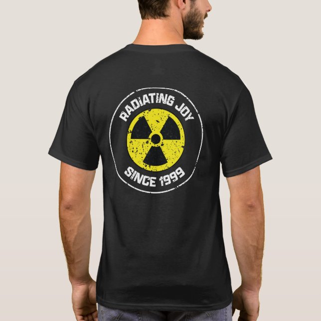 T-shirt Symbole de radiation rayonnant Joie depuis 1999 Gr (Dos)